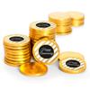 80 Pcs Anniversary Candy Party Favors Chocolate Coins - Gold Foil view 1
