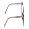 Calabria Gotham Chic 84 Triangular Reading Glasses +3.00 Grey Crystal Black Women Cateye Eyeglass Trendy Reader w/Hard Case view 3