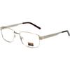Calabria Gotham Select GS14 Blue Light Reading Glasses +3.50 Gold Men Stainless Steel Eyeglasses Trendy Readers w/Hard Case view 1