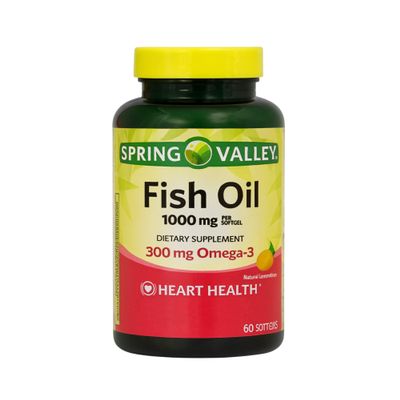 Omega 3 Fish Oil 1000mg 60 Softgels, Omega-3 Supplements for Women and Men, Fish Oil Fatty Acid, Daily Essential Supplement (Pack of 1)