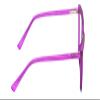 Calabria Gotham Chic 84 Triangle Reading Glasses +1.50 Purple Crystal Black Women Cateye Eyeglass Trendy Reader w/Hard Case view 3