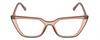 Calabria Gotham Chic 84 Triangle Reading Glasses +6.00 Tan Brown Crystal Black Women Cat Eye Eyeglasses Readers w/Hard Case view 2