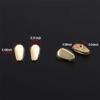 2 Pairs Eyeglass Nose Pads Sunglasses Eyewear Pieces Silicone and Plastic Inner Core Glasses Screws Micro Screwdrivers Repair Kits (Gold) view 4