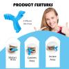 Aligner Chew,8PCS Y-Shaped Chew for Invialign Aligner,Hardness 45Silicone Orthodontic Munchies Chompers Aligner Trays Seaters (8PCS Mix Flavor) view 3