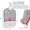 Adult Bibs for Elderly Women - Pink Christmas Tree Waterproof Dining Clothing Protectors with Crumb Catcher for Eating/Feeding, Xmas Tree Winter Snowflake Grey Terry Cloth Bib Machine Washable view 2