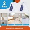 36" Microfiber Mop Pads 2 Pieces Just Fit CLEANHOME Industrial Dust Mop: B08R3F1ZZM,Blue view 3