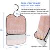 Adult Bibs for Elderly Women - Pink Merry Christmas Waterproof Dining Clothing Protectors with Crumb Catcher for Eating/Feeding, Xmas Winter Snowflake Yellow Pink Terry Cloth Bib Machine Washable view 2