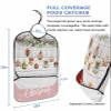 Adult Bibs for Elderly Women - Merry Christmas Waterproof Dining Clothing Protectors with Crumb Catcher for Eating/Feeding, Xmas Balls Pine Cones Berry Botanical Terry Cloth Bib Machine Washable view 2