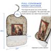 Adult Bibs for Elderly Women - Christmas Santa Waterproof Dining Clothing Protectors with Crumb Catcher for Eating/Feeding, Xmas Bells Berry Botanical Farmhouse Terry Cloth Bib Machine Washable view 2