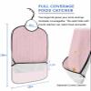 Kewadony Adult Bibs for Elderly Women - Pink Geometric Waterproof Dining Clothing Protectors with Crumb Catcher for Eating/Feeding, Modern Abstract Art Aesthetics Terry Cloth Bib Machine Washable view 2