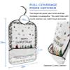 Adult Bibs for Elderly Women - Christmas Tree Waterproof Dining Clothing Protectors with Crumb Catcher for Eating/Feeding, Xmas Tree Gifts Balls Winter Snowflake Terry Cloth Bib Machine Washable view 2