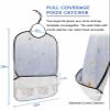 Adult Bibs for Elderly Women - Blue Ombre Christmas Waterproof Dining Clothing Protectors with Crumb Catcher for Eating/Feeding, Xmas Tree Winter Snowman Snowflake Terry Cloth Bib Machine Washable view 2