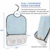 Kewadony Adult Bibs for Elderly Women - Blue Snowman Christmas Waterproof Dining Clothing Protectors with Crumb Catcher for Eating/Feeding, Winter Xmas Tree Snowflake Terry Cloth Bib Machine Washable view 2