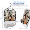 Adult Bibs for Elderly Women - Halloween Waterproof Dining Clothing Protectors with Crumb Catcher for Eating/Feeding, Trick or Treat Children Pumpkin Black Branches Terry Cloth Bib Machine Washable view 2