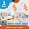 36" Microfiber Mop Pads 2 Pieces Just Fit CLEANHOME Industrial Dust Mop: B08R3F1ZZM,Yellow view 3