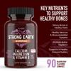 YUM-V'S Strong Earth Calcium, Magnesium, Vitamin D3 Gummies, Vitamin Gummies, Calcium Supplement for Strong Bone Health for Women & Men - Certified Kosher (90 Count) view 2