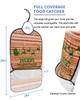 Adult Bibs for Elderly Women - Merry Christmas Waterproof Dining Clothing Protectors with Crumb Catcher for Eating/Feeding, Xmas Elk Winter Snowflake Red Striped Farmhouse Terry Cloth Bib Washable view 2