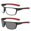 Vintage Sports Square Mens Reading Glasses Transition reader Sunglasses for cycling Photochromic full lens Reader (red, 2.75, x) view 1
