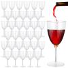 ABuff 32 Pack Plastic Wine Glasses Champagne Flutes Disposable 8 Oz Clear Hard Plastic Disposable champagne glasses for Parties, Wedding Party Toasting Cocktail Cups view 1