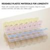 Reusable Pill Organizer 21 Compartments Travel Pill Case for Purse Pocket Travel Medicines Holder view 2