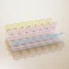 Reusable Pill Organizer 21 Compartments Travel Pill Case for Purse Pocket Travel Medicines Holder view 3
