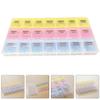 Reusable Pill Organizer 21 Compartments Travel Pill Case for Purse Pocket Travel Medicines Holder view 4