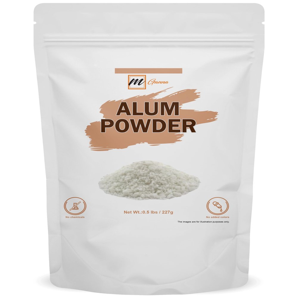 mGanna 100% Natural Alum Powder for Skin and Health Care 227 GMS / 0.5 LBS