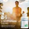 Bronson L-Tryptophan 500 MG High Potency Essential Amino Acid Supports Relaxation & Positive Mood Support Non-GMO, 60 Capsules view 3