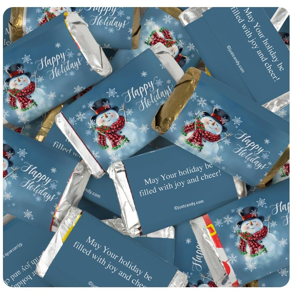 41 Pcs Christmas Candy Party Favors Miniatures Chocolate - No Assembly Required - Snowman