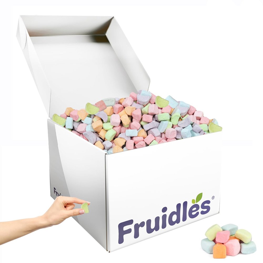 Fruidles Multicolor Dehydrated Marshmallows in Resealable Bag - Mini Marshmallow Bits for Great Toppings (40 Pounds (Bulk))