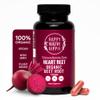 Organic Beet Root Capsules [1,300mg Superfood]  Blood Pressure Support, Nitric Oxide Supplements for Men & Women, Flow & Circulation | Beetroot Powder, Antioxidant, Brain Food | Vegan, 60 Ct view 1