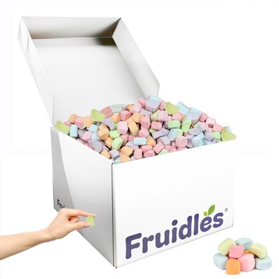 Fruidles Multicolor Mini Dehydrated Marshmallows in Resealable Bag - Mini Marshmallow Bits for Great Toppings (20 Pounds, Bulk)