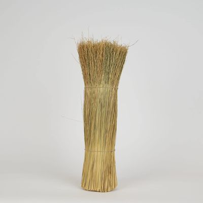 1 Pound Bundle Natural or Dyed/Colored Broomcorn Hurl for Broom Making and Crafting (Natural, 16 Inch)