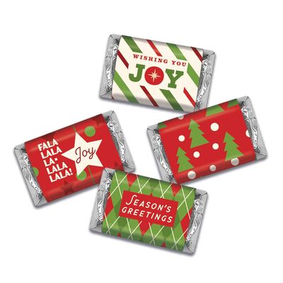 82 Pcs Christmas Candy Party Favors Miniatures Chocolate - No Assembly Required - Joy