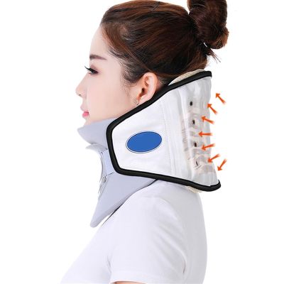 ALKANI Cervical Air Traction Neck Stretcher Relief for Neck and Shoulder Pain Tension Strain Or Pinched Nerves Plus Improves Spine Alignment and Posture for Comfort (Color : White)
