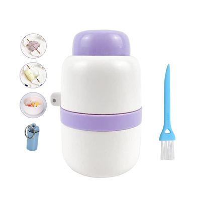 Pill Cutter, 1/4 Divider, 1/2 Divider Sturdy Tablet Cutter, Hidden Blade, Ideal for Cutting Vitamins, Tablets (Purple)