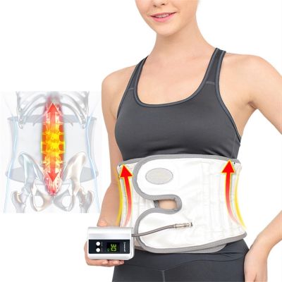 ALKANI Decompression Belt Lumbar Support Back Belt Adjustable Spinal Waist Back Air Massage Belt for Sciatica Herniated Back Pain Relief Lower Back Traction Equipment (Size : Large)