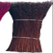 1 Pound Bundle Natural or Dyed/Colored Broomcorn Hurl for Broom Making and Crafting (Brown, 20 Inch)
