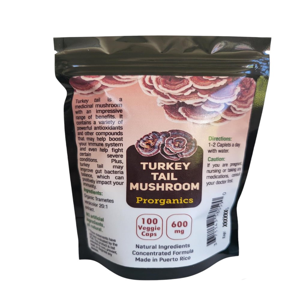Prorganics Organic Turkey Tail Extract 20:1 caplets (100)