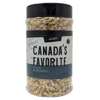 Todd's Canada's Favorite Steak Seasoning, 9.5 oz Bottle