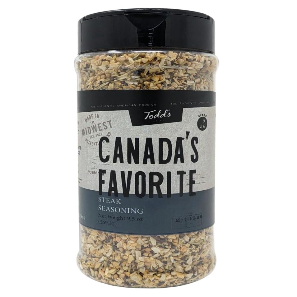 Todd's Canada's Favorite Steak Seasoning, 9.5 oz Bottle