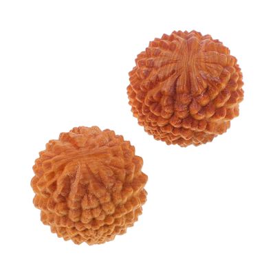 Anneome Durian-Shaped Wooden Hand Massage Balls Set of 2 Compact Fitness Hand Therapy Balls Rolling Massager for Muscle Relaxation Stress Relief and Home Decoration 1.57 Inch