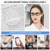 4 Pairs Narrow Cat Eye Reading Glasses for Women 1.25 by WEMOOTEANTS Women's Trendy Black Readers 100 125 1.50 175 200 225 250 275 3.00 350 400 view 4