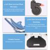 3 in 1 Shower Wheelchair Bedside Commode w/Flip-Up Armrests & EVA Cushion Multifunctional Bath Transport Chair Toilet w/Wheels & Bedpan for Seniors,330lb view 4