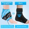 Ankle Ice Pack Wrap for Swelling, Reusable Foot Heel Gel Ice Pack for Injuries Sprained, Hot Cold Therapy Sock Compression for Plantar Fasciitis Pain Relief, Achilles Tendonitis view 4