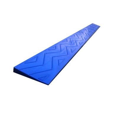 GAMAK Threshold Ramp Portable Lightweight Plastic Curb Ramps 1-6.5cm Non-Slip Rise Step Mat for Sweeping Robot, Wheelchairs, Bicycles, Scooters (Color : Blue, Size : 1cm)