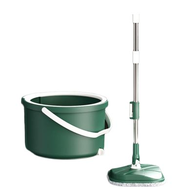 Mop and Bucket 3L (0.65 Gallon) with Wringer Set,Plastic Mop Bucket Wet and Dry Use,Comfortable Durable Grip Pour Handle Suitable for Indoor and Outdoor (Color : Green)