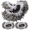 2 Pairs Washable Mop Slippers Shoes Covers Reusable Floor Cleaning Mop Slippers Supple Mop Covers Random Style House Office Bathroom Kitchen view 1