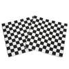 AYAROS 40 Pack Checkered Flag Napkins Race Car Birthday Party Supplies Disposable Racing Party Napkins Black and White Dessert 6.5x6.5 inch view 1