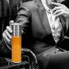 Cigar Storage Travel Tube, Portable Zinc Alloy Cigar Case Cigar Humidor Holder, Cigar Storage Box Cigar Accessories for 3 Cigars(7.9 in-Yellow) view 3